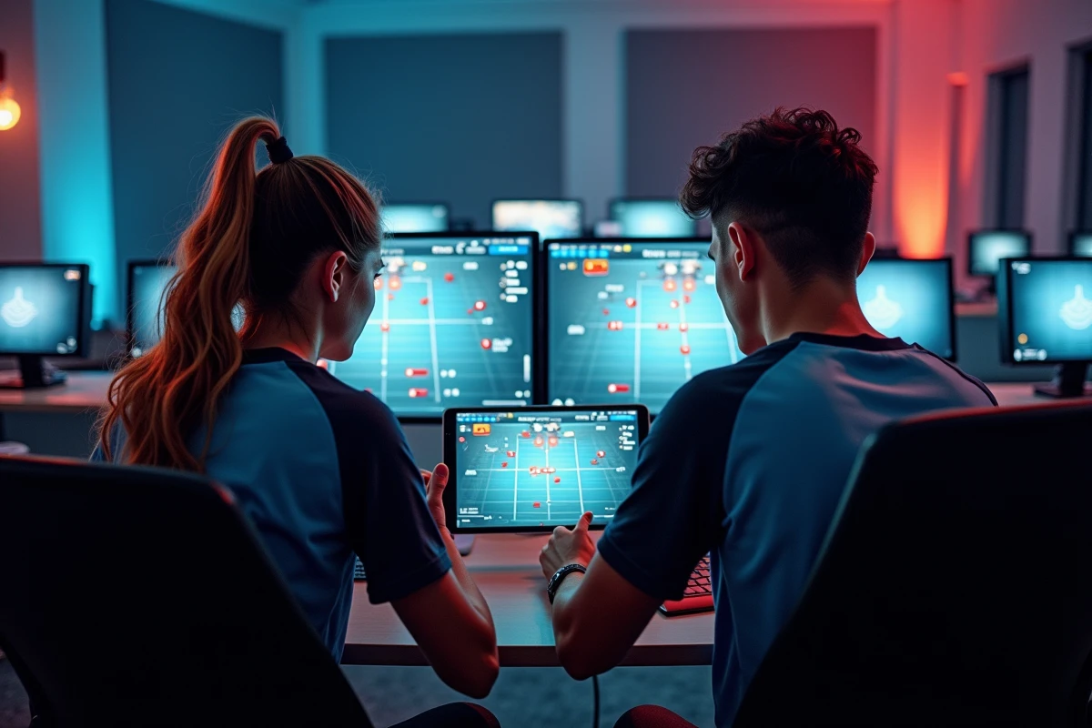 Deux joueurs professionnels analysant les astuces de positionnement avancées pour gagner les fights en TFT