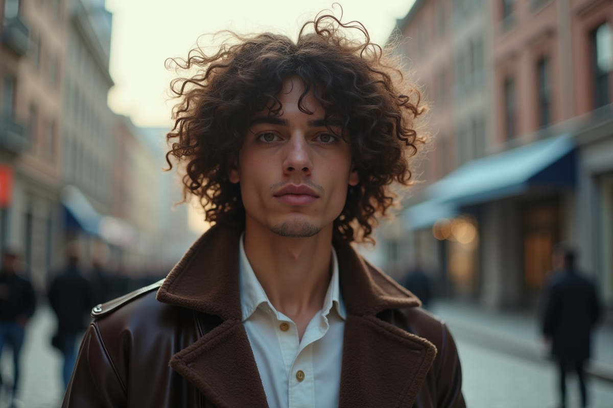 cheveux bouclés